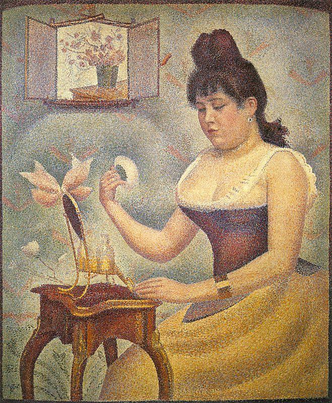 Georges Seurat Young Woman Powdering Herself Germany oil painting art